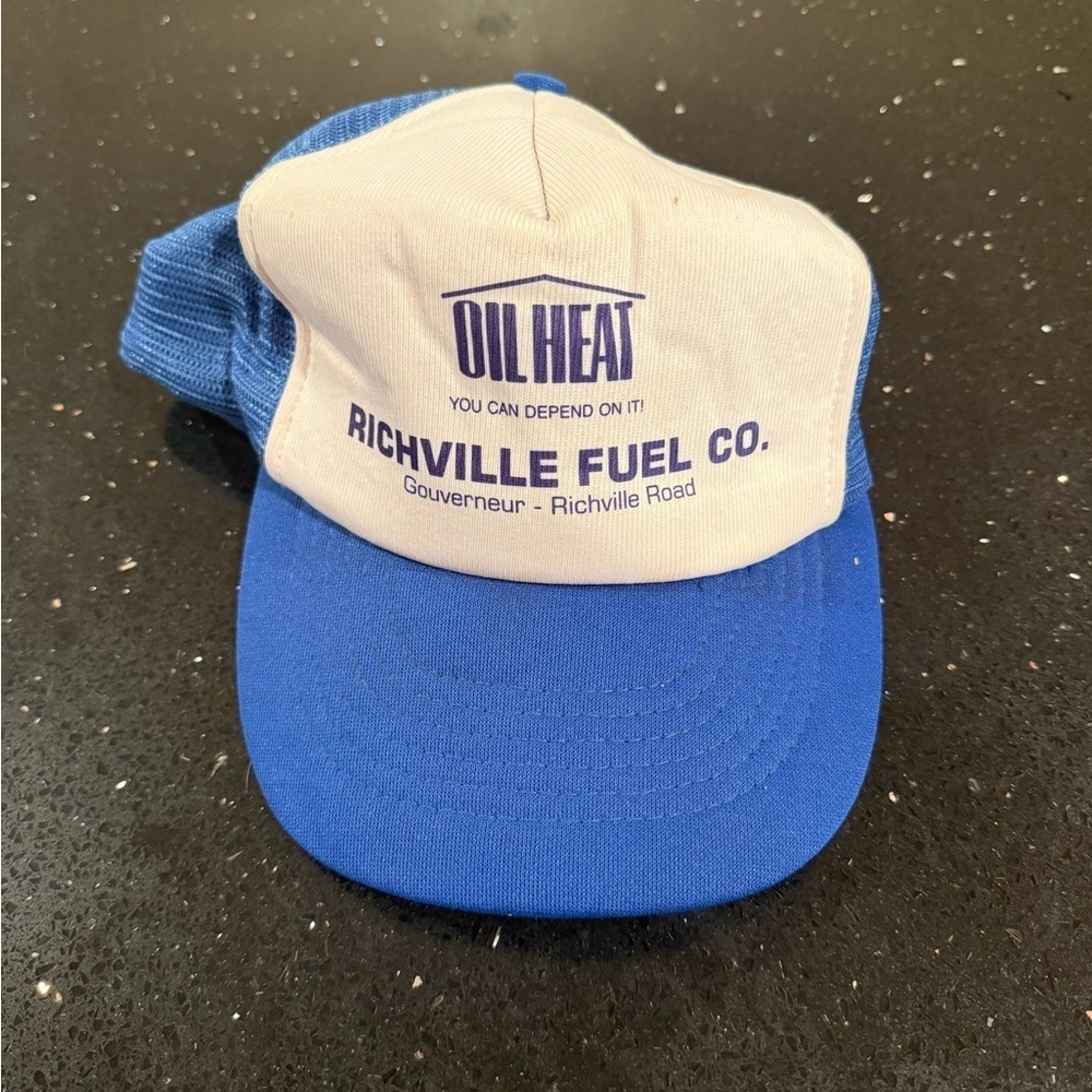 Richville Fuel Company Blue and White Trucker Hat